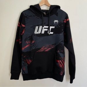 UFC Venum Authentic Fight Week 2.0 Pullover Hoodie - Black/Red
